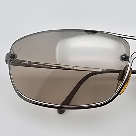 Giorgio Armani 1531 1144/54 Silver Frame Top Gradient Silver Lens Sunglasses - Picture 14 of 16